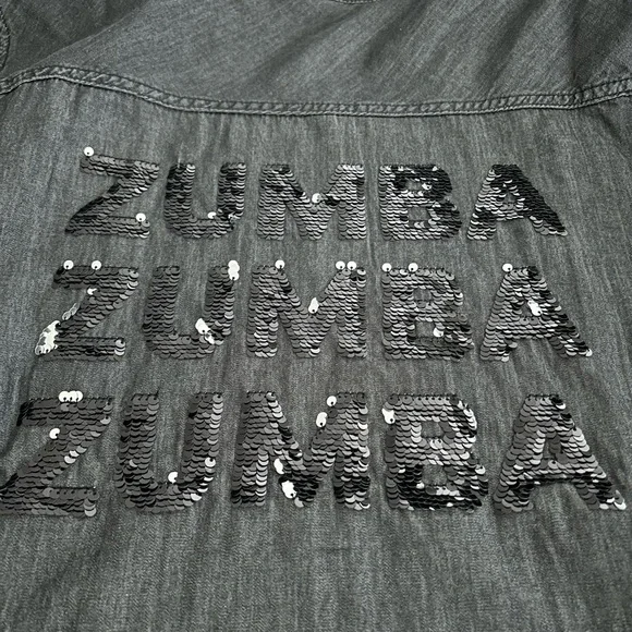 Zumba Sparkle Button Down - Picture 2 of 2